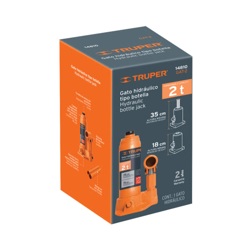 Gata de botella, de 2 Ton, Truper