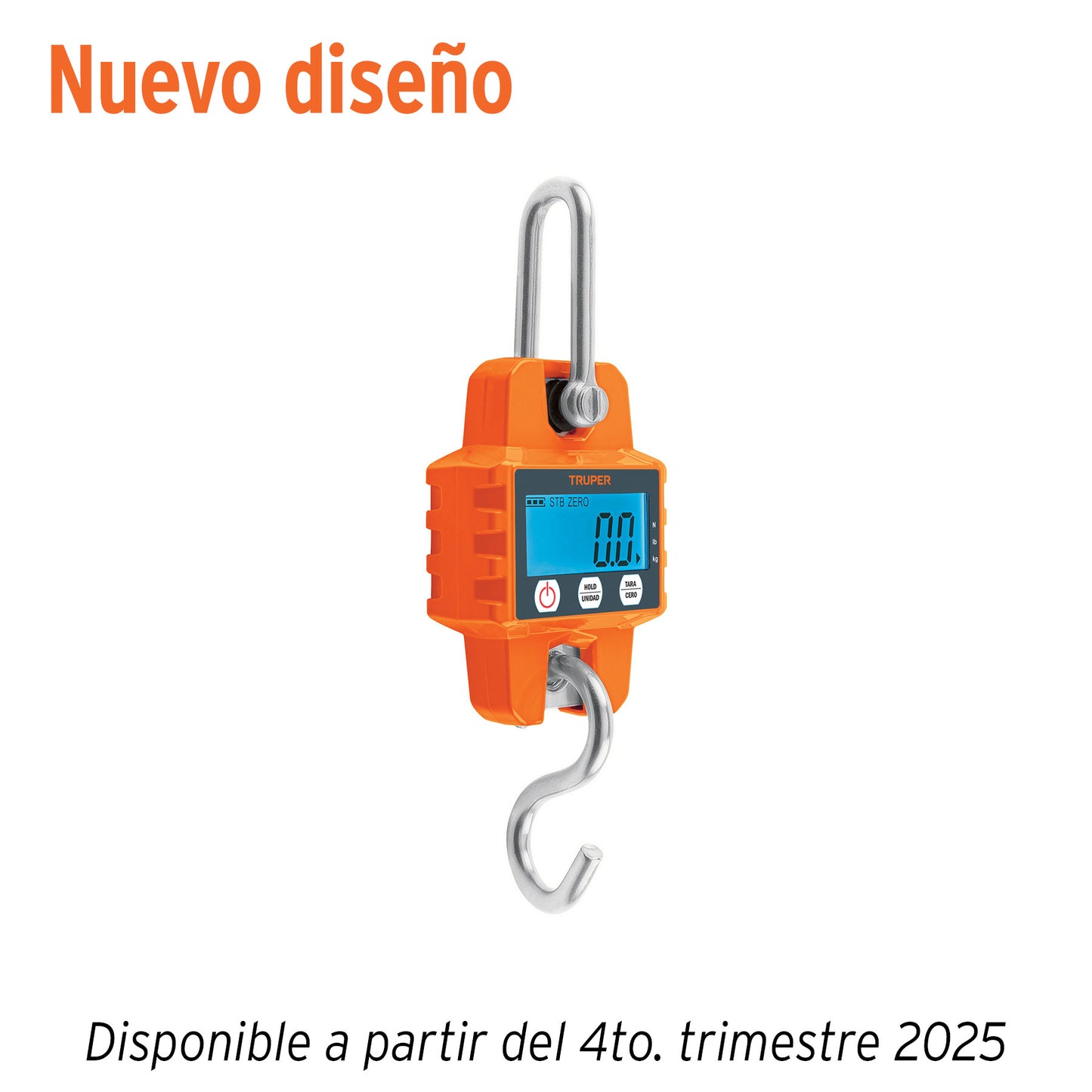 Balanza electrónica colgante, de pilas, 300 kg, Truper