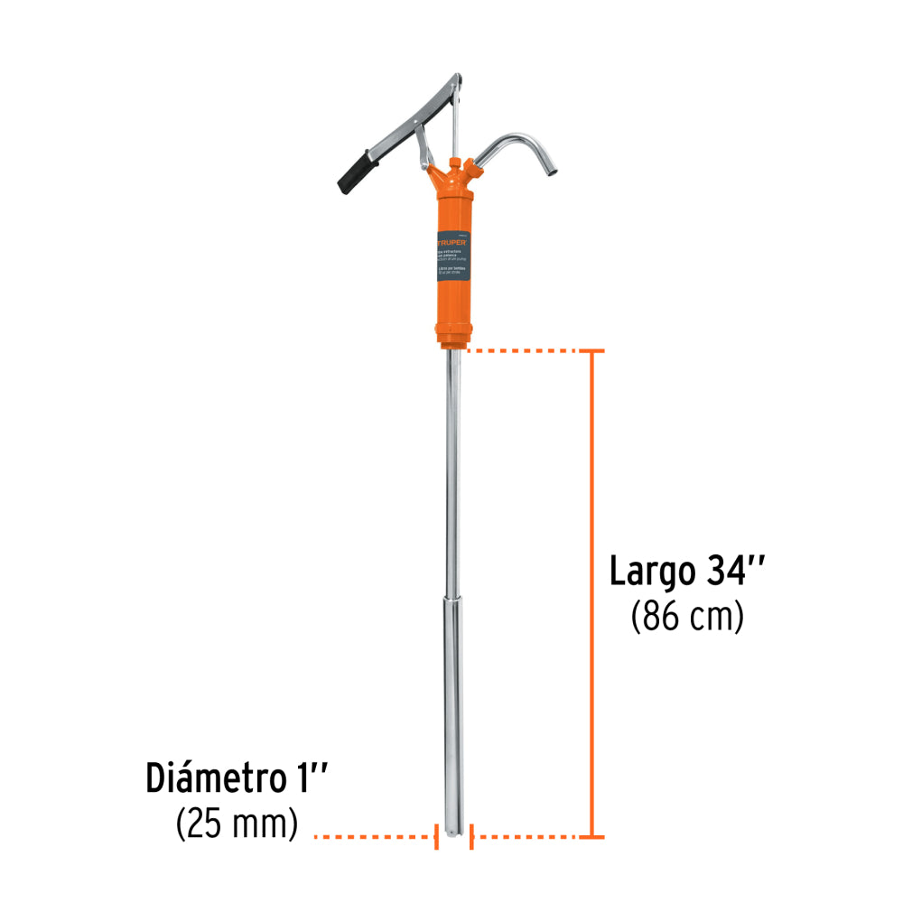 Bomba extractora de aceites con palanca, Truper