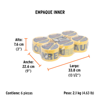Cinta de seguridad Rollo de 100 m Truper "Precaución"