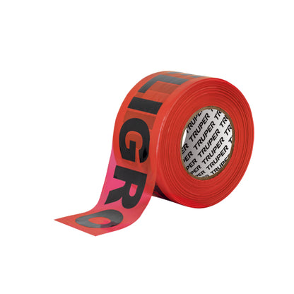 Cinta de seguridad, rollo de 305 m "Peligro", Truper