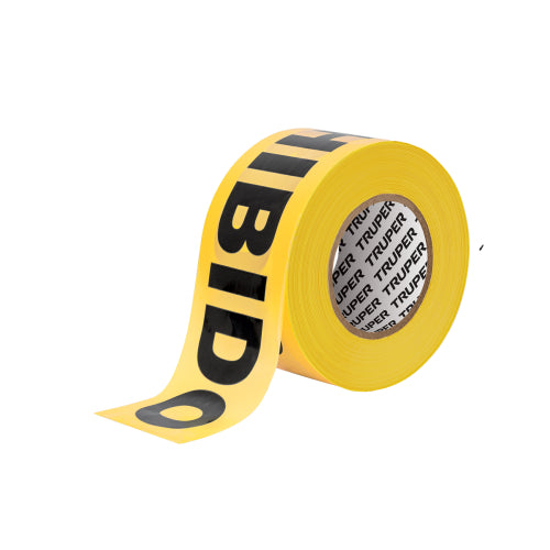 Cinta de seguridad Rollo de 305 m Truper "Prohibido", Truper