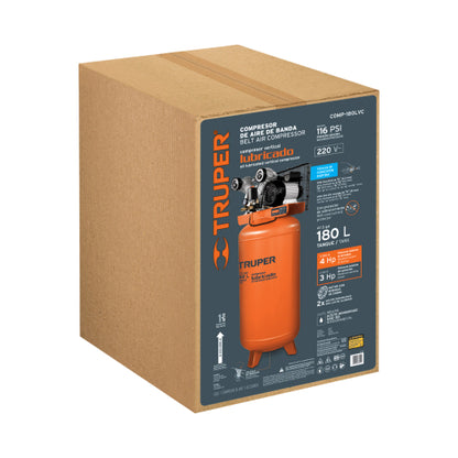 Compresora vertical 180 L, 4 HP (máx) 220 V, clavija europea