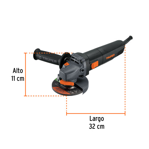 Amoladora angular 4-1/2", industrial, 850 W, 220 V