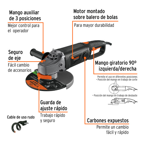 Amoladora 9" Truper