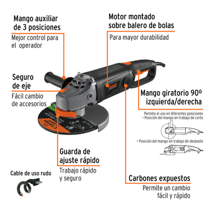 Amoladora 9" Truper