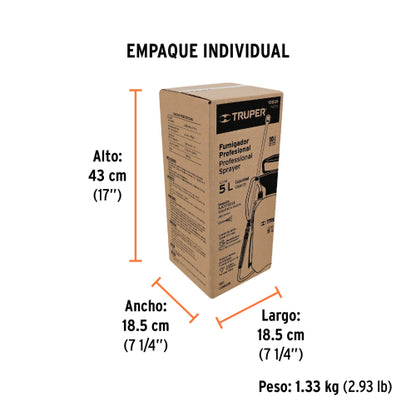 Fumigador jardinero 5 L (1.3 gal), Truper