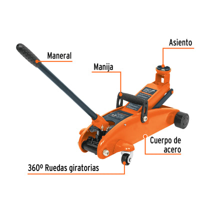 Gata tipo lagarto 2.5t Truper