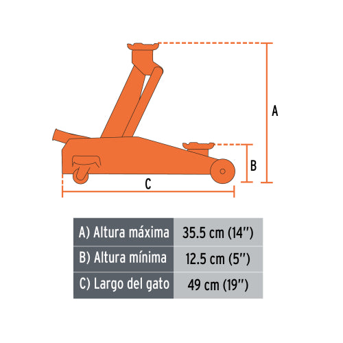 Gata tipo lagarto 2T