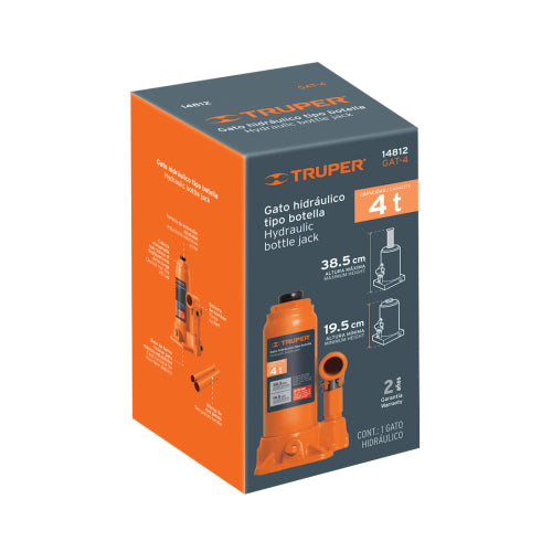 Gata de botella, de 4 Ton, Truper