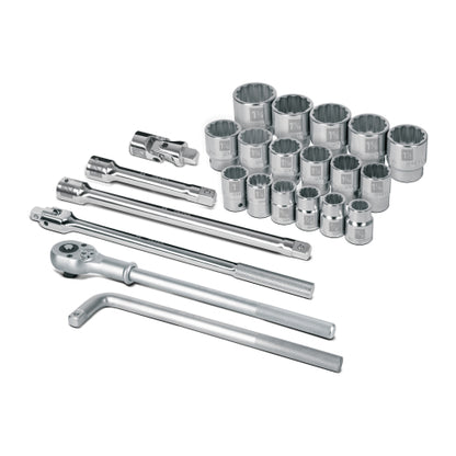 Juego de 23 herramientas cuadro 3/4" std para mecánico