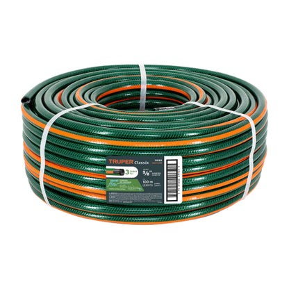 Manguera reforzada 3 capas 5/8" en rollo de 100 m, Truper