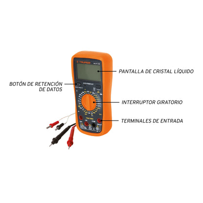 Multímetro digital profesional con RMS verdadero