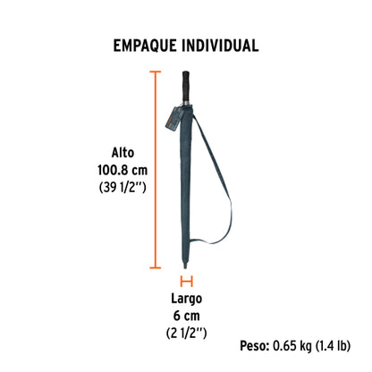 Paraguas de 135 cm, Truper