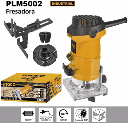 Ruteadora Palma 1/4 Industrial Fresadora Router Ingco 500w