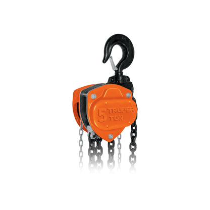 Tecle industrial de cadena, 5 toneladas, Truper