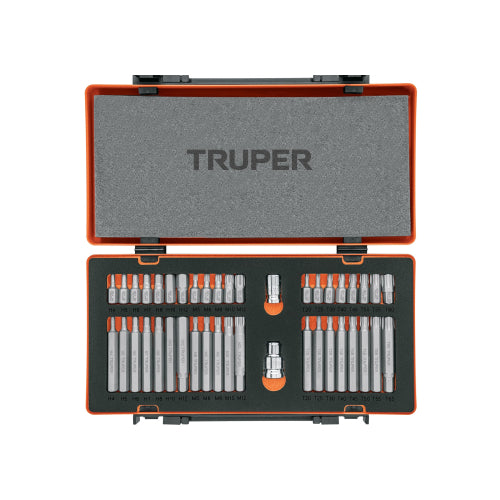 Juego de 42 piezas, puntas de 75 y 30 mm Truper