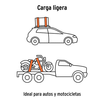 Juego de 2 sujetadores con ratchet carga máxima 1000 kg