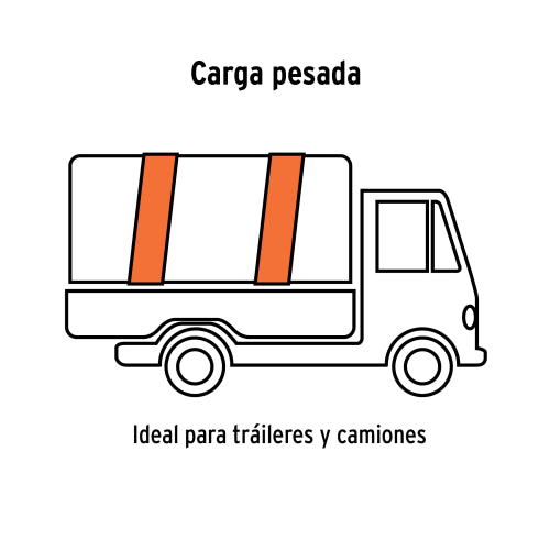 Sujetador con ratchet, carga máxima 6000 kg, Truper