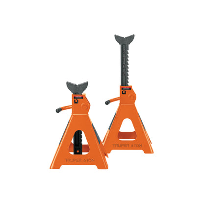 Caja con 2 caballetes para auto truper